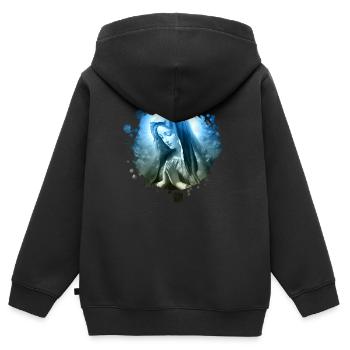 Heilige Maria Maria Madonna Mariana Jungfrau Maria Heilige - Kinder Premium Organic Zip Hoodie - Schwarz - Hinten - AI Model Kid Male (0cm)