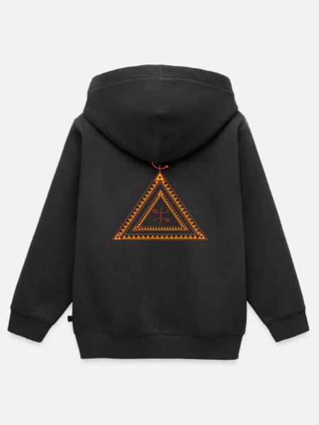 Berber-Design Amazigh Kabyle - Kinder Premium Organic Zip Hoodie - Schwarz