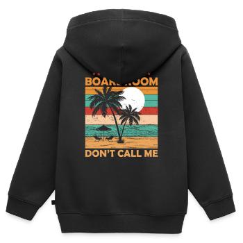 Démission du PDG du conseil d’administration - Sweat Premium à capuche zippé enfant bio - noir - Dos - AI Model Kid Male (0cm)