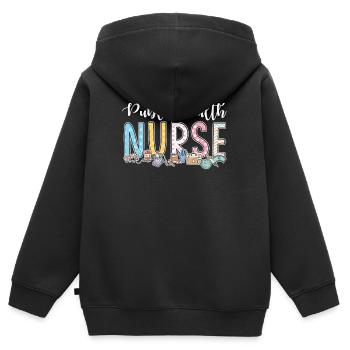 Krankenschwester Im Öffentlichen Gesundheitswesen - Kinder Premium Organic Zip Hoodie - Schwarz - Hinten - AI Model Kid Male (0cm)