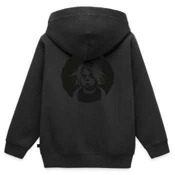 Schatten der Jugend - Kinder Premium Organic Zip Hoodie - Schwarz - Hinten - AI Model Kid Male (0cm)