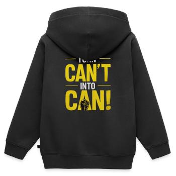 Ne convertissez pas la boîte en boîte en boîte par - Sweat Premium à capuche zippé enfant bio - noir - Dos - AI Model Kid Male (0cm)
