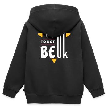 It's ok to not be ok - Kids Premium Organic Zip-up Hoodie - black - Back - AI Model Kid Male (0cm)