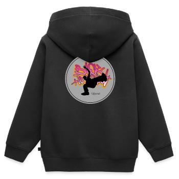 Just dance - Kinder Premium Organic Zip Hoodie - Schwarz - Hinten - AI Model Kid Male (0cm)