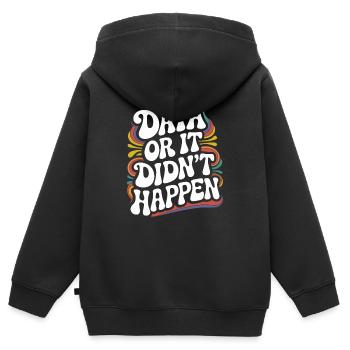Data Analyst Data Scientist Data Engineer - Data - Kids Premium Organic Zip-up Hoodie - black - Back - AI Model Kid Male (0cm)