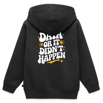 Data Analyst Data Scientist Data Engineer: - Kids Premium Organic Zip-up Hoodie - black - Back - AI Model Kid Male (0cm)