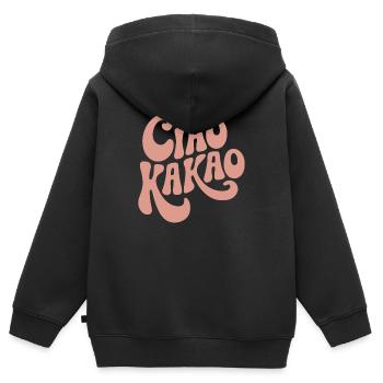 Ciao Kakao - Kinder Premium Organic Zip Hoodie - Schwarz - Hinten - AI Model Kid Male (0cm)