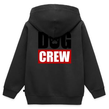 Équipage canin - Sweat Premium à capuche zippé enfant bio - noir - Dos - AI Model Kid Male (0cm)