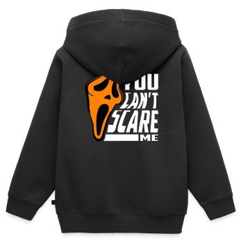 Scare Design Monster Masque - Sweat Premium à capuche zippé enfant bio - noir - Dos - AI Model Kid Male (0cm)