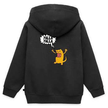 Lebanese Yalla Habibi Arabic Arab And Islam Muslim - Kinder Premium Organic Zip Hoodie - Schwarz - Hinten - AI Model Kid Male (0cm)