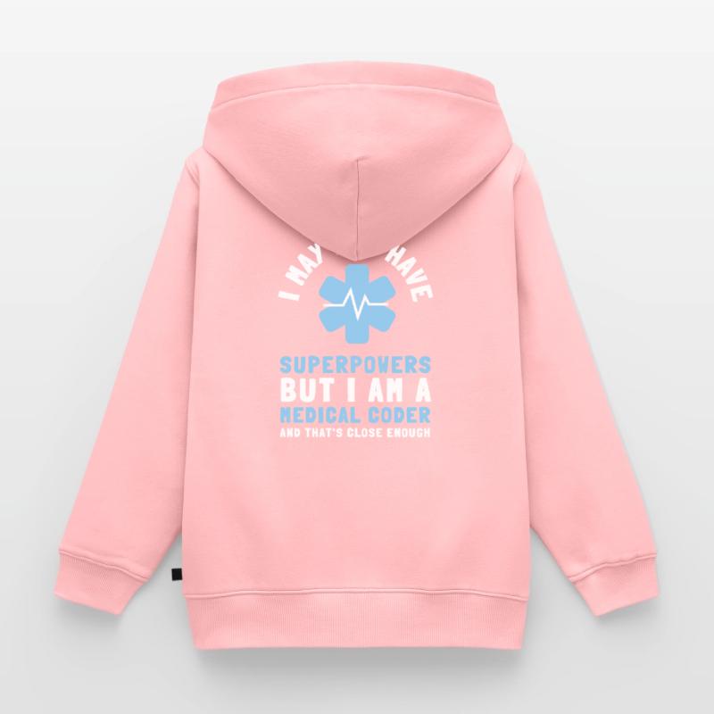 Medical Coder Coding VA Nurse And Clinical Coding Kinder Premium Organic Zip Hoodie