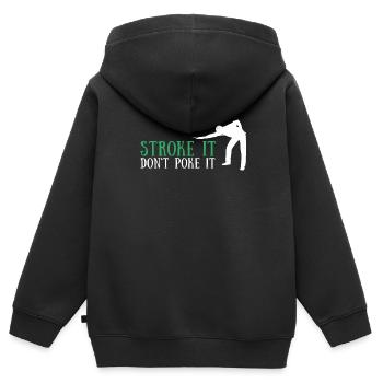 Billard Cue Sports Et Snooker Tournoi - Sweat Premium à capuche zippé enfant bio - noir - Dos - AI Model Kid Male (0cm)