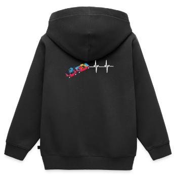 Baggage Handler Airfield Airport Worker - Kids Premium Organic Zip-up Hoodie - black - Back - AI Model Kid Male (0cm)