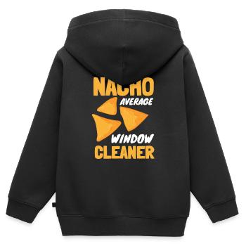 Window Cleaner Services Car Window Cleaning Window - Kids Premium Organic Zip-up Hoodie - black - Back - AI Model Kid Male (0cm)