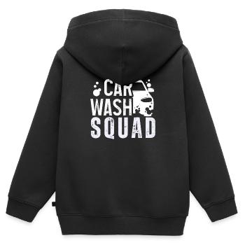 Window Cleaner Services Car Window Cleaning Window - Kids Premium Organic Zip-up Hoodie - black - Back - AI Model Kid Male (0cm)