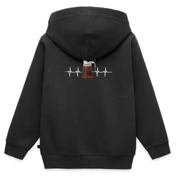 Syrup For Pancakes Flipping Flapjack Breakfast - Kids Premium Organic Zip-up Hoodie - black - Back - AI Model Kid Male (0cm)