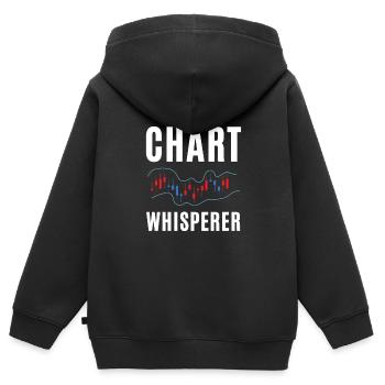 Options Trading Cash Secured Puts Future Forex - Kinder Premium Organic Zip Hoodie - Schwarz - Hinten - AI Model Kid Male (0cm)