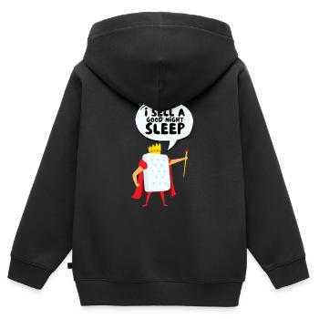 Meilleur vendeur de matelas de lit Docteur - Sweat Premium à capuche zippé enfant bio - noir - Dos - AI Model Kid Male (0cm)