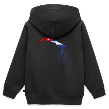 Latino Cuban Cuba Baseball - Kinder Premium Organic Zip Hoodie - Schwarz - Hinten - AI Model Kid Male (0cm)