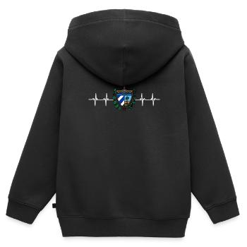 Latino Cuban Cuba Baseball - Kinder Premium Organic Zip Hoodie - Schwarz - Hinten - AI Model Kid Male (0cm)