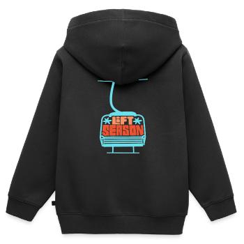 Soulevez-vous même Bro Ski - Sweat Premium à capuche zippé enfant bio - noir - Dos - AI Model Kid Male (0cm)