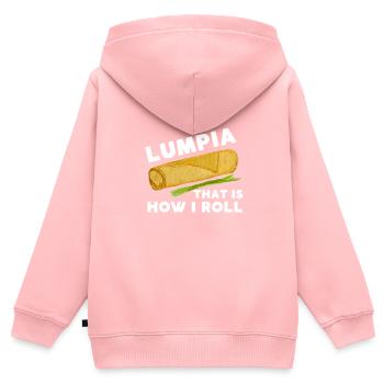 Filipino Pride Pinoy Spring Roll Lumpia Thats How - Kids Premium Organic Zip-up Hoodie - rose - Back - AI Model Kid Female (0cm)