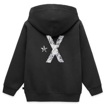 Bandera Independentista Catalana Estelada Negra - Kinder Premium Organic Zip Hoodie - Schwarz - Hinten - AI Model Kid Male (0cm)
