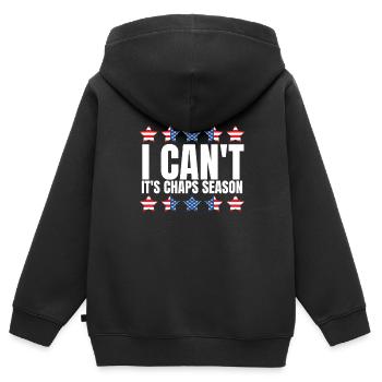 Future Bull Rider Steer Riding - Sweat Premium à capuche zippé enfant bio - noir - Dos - AI Model Kid Male (0cm)