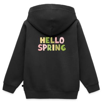 First Day Of Spring Equinox - Kinder Premium Organic Zip Hoodie - Schwarz - Hinten - AI Model Kid Male (0cm)