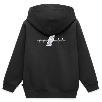 Philosophical Debate Feeling Philoslothical - Kids Premium Organic Zip-up Hoodie - black - Back - AI Model Kid Male (0cm)
