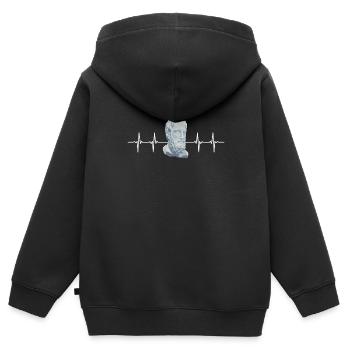 Philosophical Debate Feeling Philoslothical - Kids Premium Organic Zip-up Hoodie - black - Back - AI Model Kid Male (0cm)