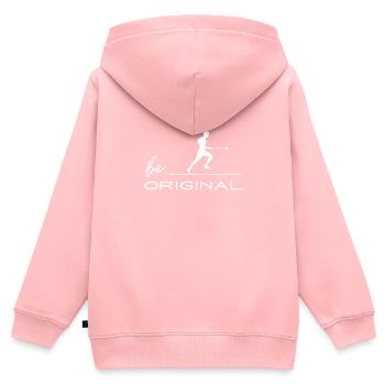 Irish Dublin Hurling - Kinder Premium Organic Zip Hoodie - Rosa - Hinten - AI Model Kid Female (0cm)