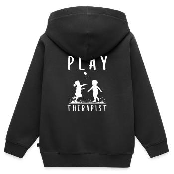 Play Therapist - Recreational Therapy Therapist RT - Kids Premium Organic Zip-up Hoodie - black - Back - AI Model Kid Male (0cm)