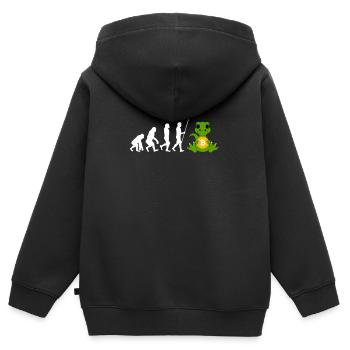 Altcoin Traders - Sweat Premium à capuche zippé enfant bio - noir - Dos - AI Model Kid Male (0cm)