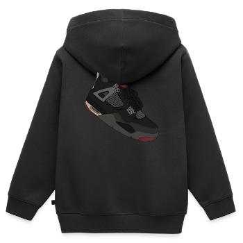 Sneakers - Kids Premium Organic Zip-up Hoodie - black - Back - AI Model Kid Male (0cm)