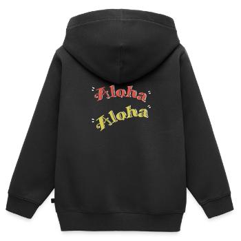 Waikiki Honolulu Island - Kids Premium Organic Zip-up Hoodie - black - Back - AI Model Kid Male (0cm)