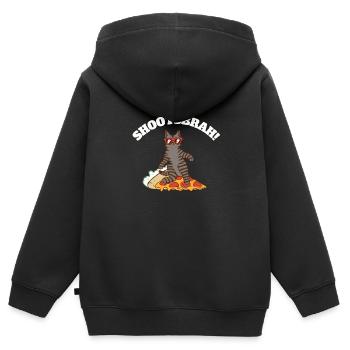 Île de Waikiki Honolulu - Sweat Premium à capuche zippé enfant bio - noir - Dos - AI Model Kid Male (0cm)