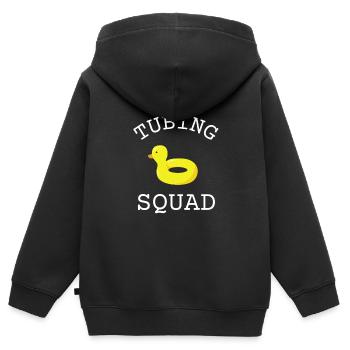 Summer Float Trip River Tube Tubing - Kinder Premium Organic Zip Hoodie - Schwarz - Hinten - AI Model Kid Male (0cm)