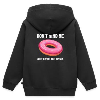 Summer Float Trip River Tube Tubing - Kinder Premium Organic Zip Hoodie - Schwarz - Hinten - AI Model Kid Male (0cm)