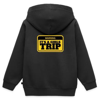 Cruise Vacation Family Trip - Holy Ship Girls Trip - Kids Premium Organic Zip-up Hoodie - black - Back - AI Model Kid Male (0cm)