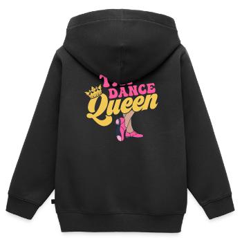 Tap Dance Queen Tap Dancer Tap Dancing - Kinder Premium Organic Zip Hoodie - Schwarz - Hinten - AI Model Kid Male (0cm)