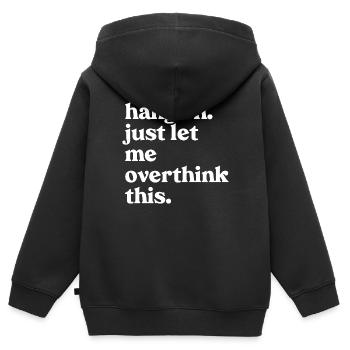 ADHD - Kids Premium Organic Zip-up Hoodie - black - Back - AI Model Kid Male (0cm)