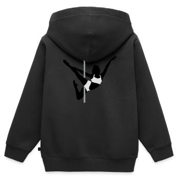 Pole Dance - Kinder Premium Organic Zip Hoodie - Schwarz - Hinten - AI Model Kid Male (0cm)