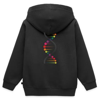 Gay Pride - Kinder Premium Organic Zip Hoodie - Schwarz - Hinten - AI Model Kid Male (0cm)