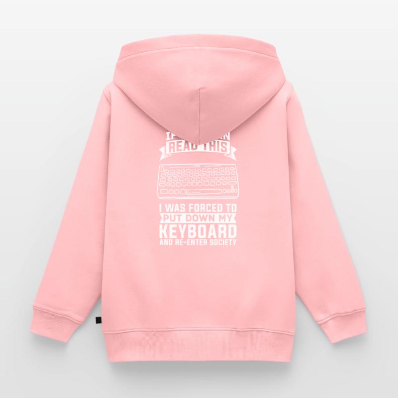 Programmeur De Coder Software Développeur Sweat Premium à capuche zippé enfant bio