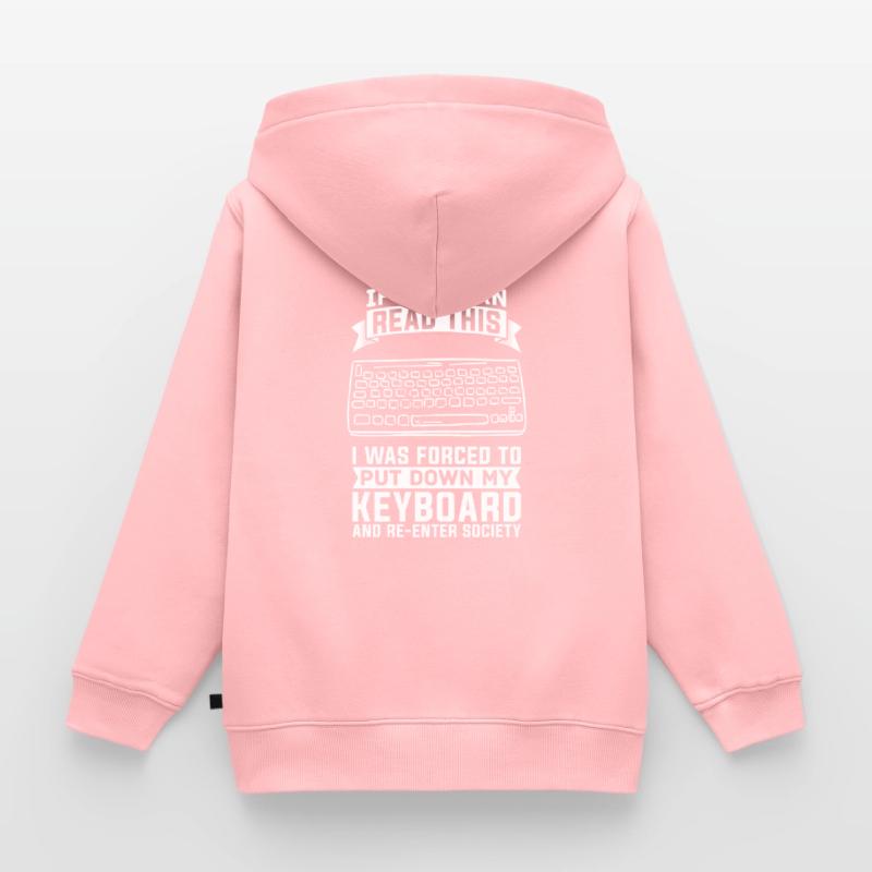 Programmeur De Coder Software Développeur Sweat Premium à capuche zippé enfant bio