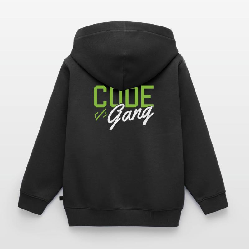 Hacking Programmer Hacker Code Coding Cadeau Sweat Premium à capuche zippé enfant bio