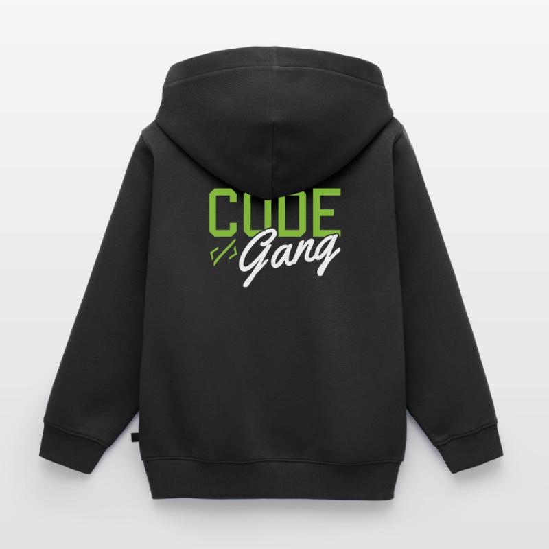 Hacking Programmer Hacker Code Coding Cadeau Sweat Premium à capuche zippé enfant bio