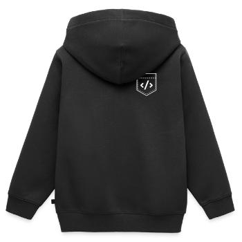 Hacking Programmer Hacker Code Coding Gift - Kids Premium Organic Zip-up Hoodie - black - Back - AI Model Kid Male (0cm)