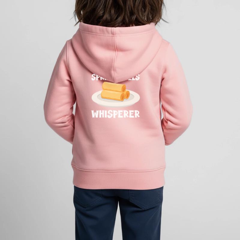 Spring Rolls Whisperer Kids Premium Organic Zip-up Hoodie